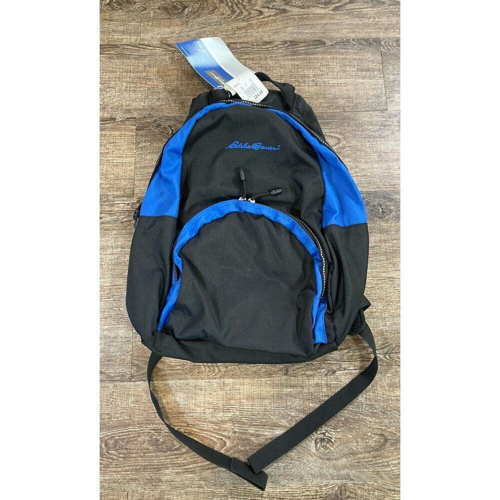 New Eddie Bauer Carry Pack School Bag Sky/Asphalt 17” x 12” x 8.5” #EB20201